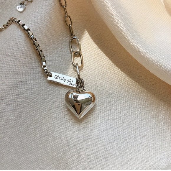 *NEW 925 Sterling Silver Heart Link Chain Anklet - Picture 4 of 13